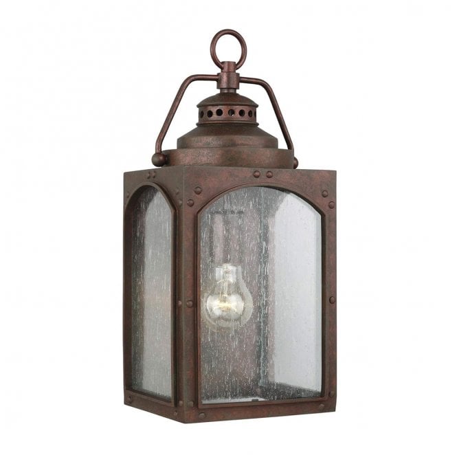 Feiss FE-RANDHURST-M-CO Randhurst Outdoor IP44 1 Light Medium Wall Lantern in a Copper Oxide Finish
