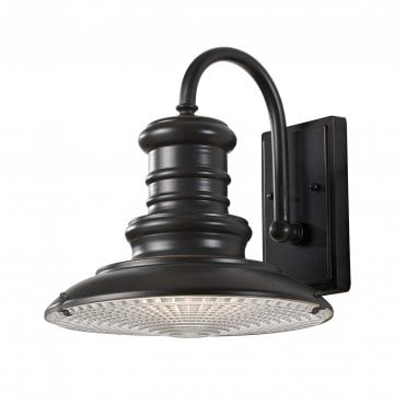 FE-REDDING2-M-RB Redding Station Outdoor IP44 1 Light Medium Wall Lantern in a Restoration Bronze Finish