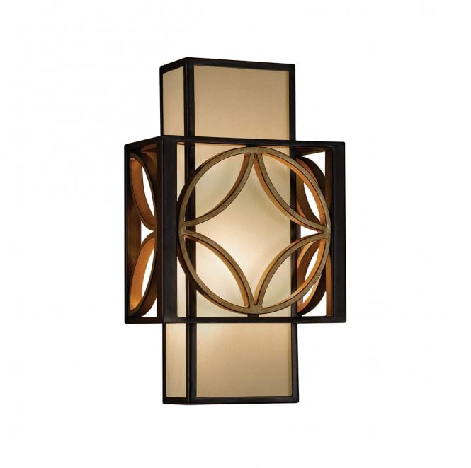 Feiss FE-REMY1 Remy 1 Light Wall Light in a Heritage Bronze and Parissiene Gold Finish