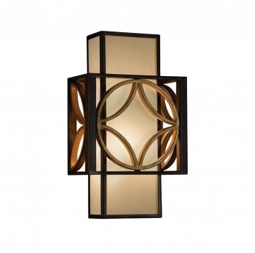 FE-REMY1 Remy 1 Light Wall Light in a Heritage Bronze and Parissiene Gold Finish
