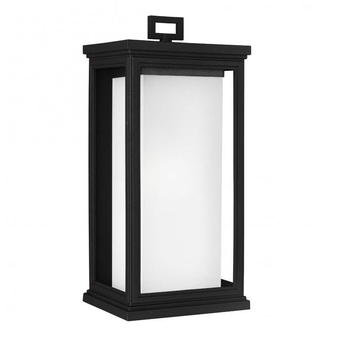 Feiss FE-ROSCOE-L Roscoe Outdoor IP44 1 Light Large Wall Lantern in a Textured Black Finish