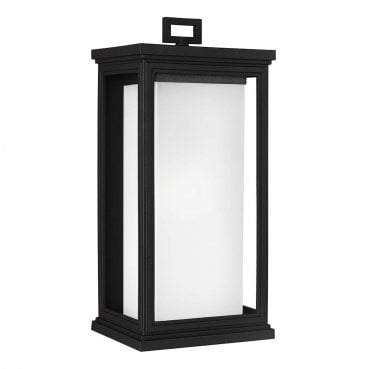FE-ROSCOE-L Roscoe Outdoor IP44 1 Light Large Wall Lantern in a Textured Black Finish