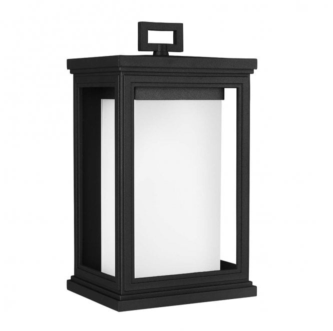 Feiss FE-ROSCOE-M Roscoe Outdoor IP44 1 Light Medium Wall Lantern in a Textured Black Finish