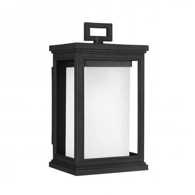 Feiss FE-ROSCOE-S Roscoe Outdoor IP44 1 Light Small Wall Lantern in a Textured Black Finish