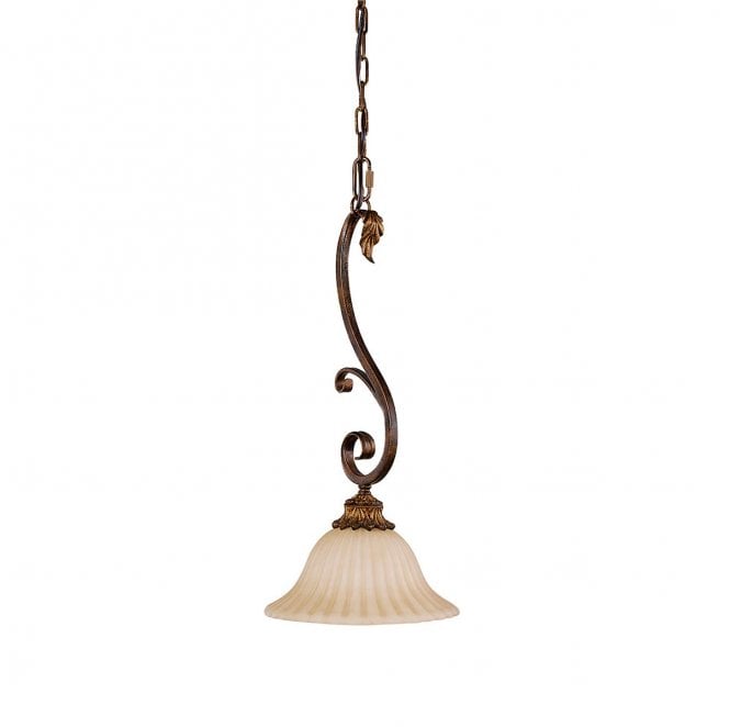 Feiss FE-SONOMAVALLEY-P Sonoma Valley 1 Light Mini Pendant in an Aged Tortoise Shell Finish