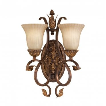 FE-SONOMAVALLEY2 Sonoma Valley 2 Light Wall Light in an Aged Tortoise Shell Finish