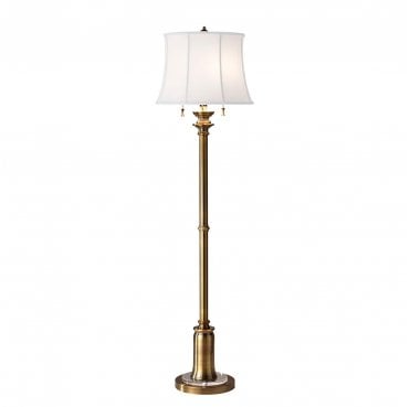 FE-STATEROOM-FL-BB Stateroom 2 Light Floor Lamp in a Bali Brass Finish