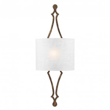 FE-TILLING1-DSGL Tilling 1 Light Wall Light in a Distressed Gold Leaf Finish