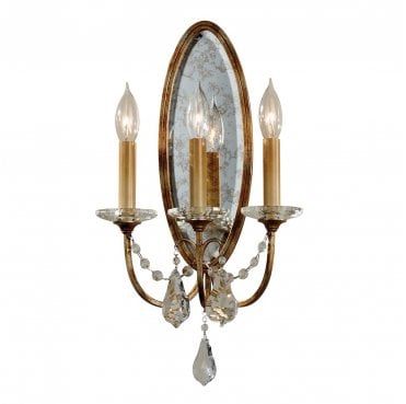 FE-VALENTINA-W3 Valentina 3 Light Wall Light in an Oxidized Bronze Finish