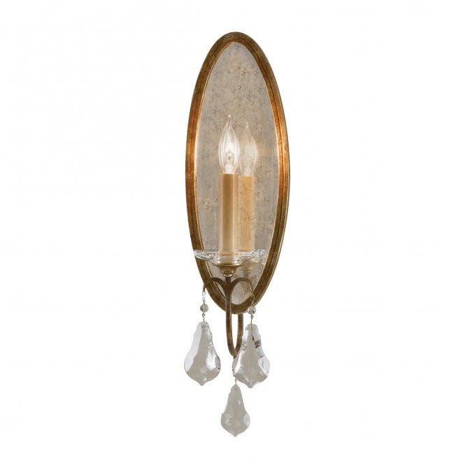 Feiss FE-VALENTINA1 Valentina 1 Light Wall Light in an Oxidized Bronze Finish