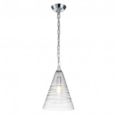 QN-ELMORE-P-PC Elmore 1 Light Pendant in a Polished Chrome Finish