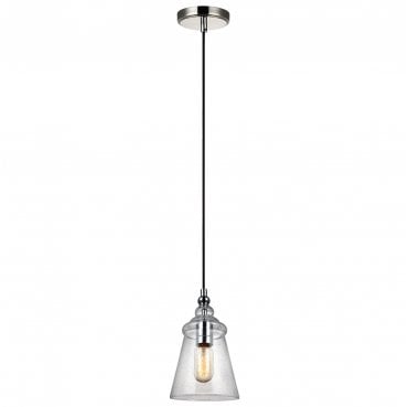 QN-LORAS-1MP Loras 1 Light Mini Pendant in a Chrome Finish