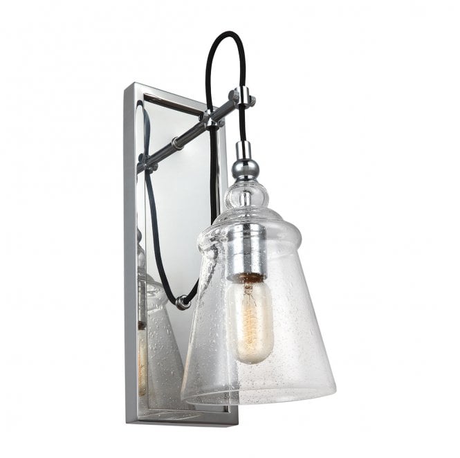 Feiss QN-LORAS1 Loras 1 Light Wall Light in a Chrome Finish