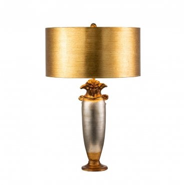 FB-BIENVILLE-TL Bienville 1 Light Table Lamp in a Silver, Gold and Brown Finish