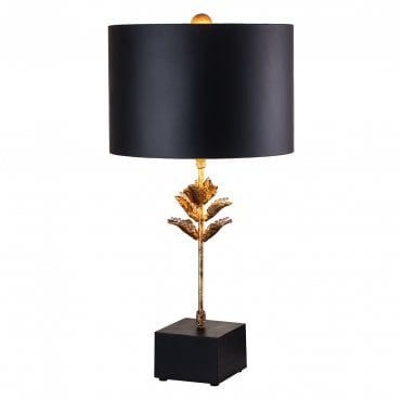 FB-CAMILIA-TL Camilia 1 Light Table Lamp in an Antique Gold and Black Finish