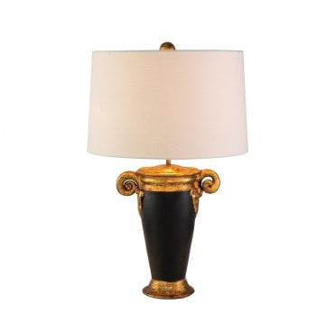 FB-GALLIER-TL Gallier 1 Light Table Lamp in a Black and Gold Finish