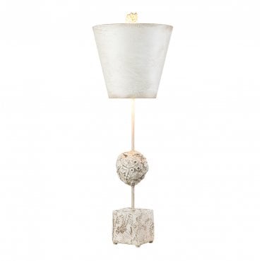 FB-PETRA-TL Petra 1 Light Table Lamp in a Bone White Finish