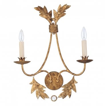 FB-SWEET-OLIVE2 Sweet Olive 2 Light Wall Light in a Gilded Gold Finish