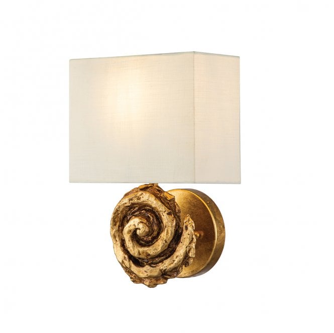 Flambeau FB-SWIRL-1L-G Swirl 1 Light Large Wall Light in a Gold Leaf Finish