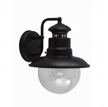 GZH-SHIP2 Shipston Outdoor IP44 1 Light Wall Lantern in a Black Finish
