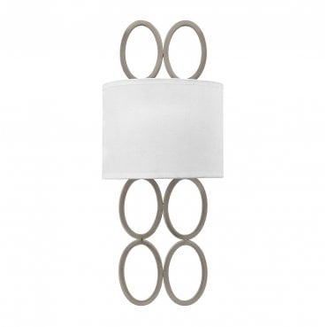 HK-JULES2-BN Jules 2 Light Wall Light in a Brushed Nickel Finish