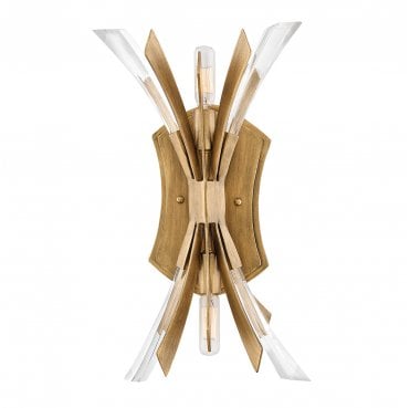 QN-VIDA2 Vida 2 Light Wall Light in a Burnished Gold Finish