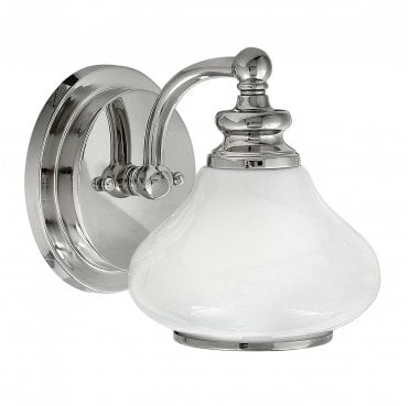 HK-AINSLEY1-BATH Ainsley IP44 1 Light Wall Light in a Polisehd Chrome Finish