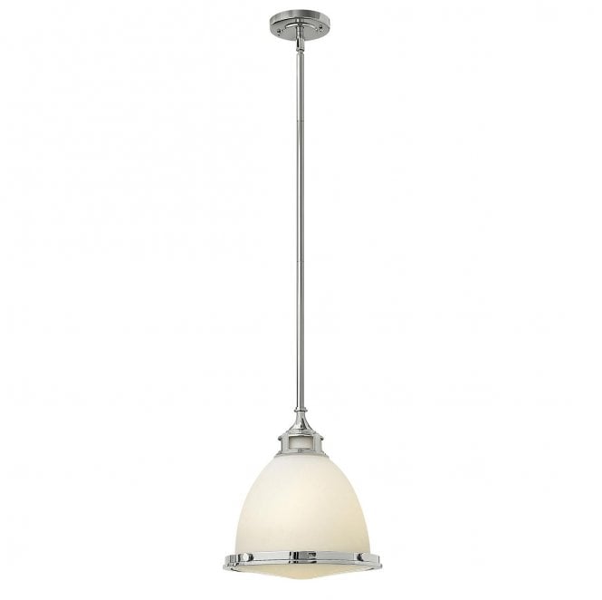 Hinkley HK-AMELIA-P-M-CM Amelia 1 Light Medium Pendant in a Chrome Finish