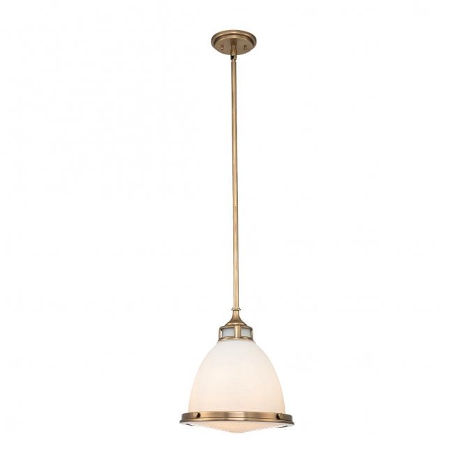 Hinkley HK-AMELIA-P-M-HB Amelia 1 Light Medium Pendant in a Heritage Brass Finish
