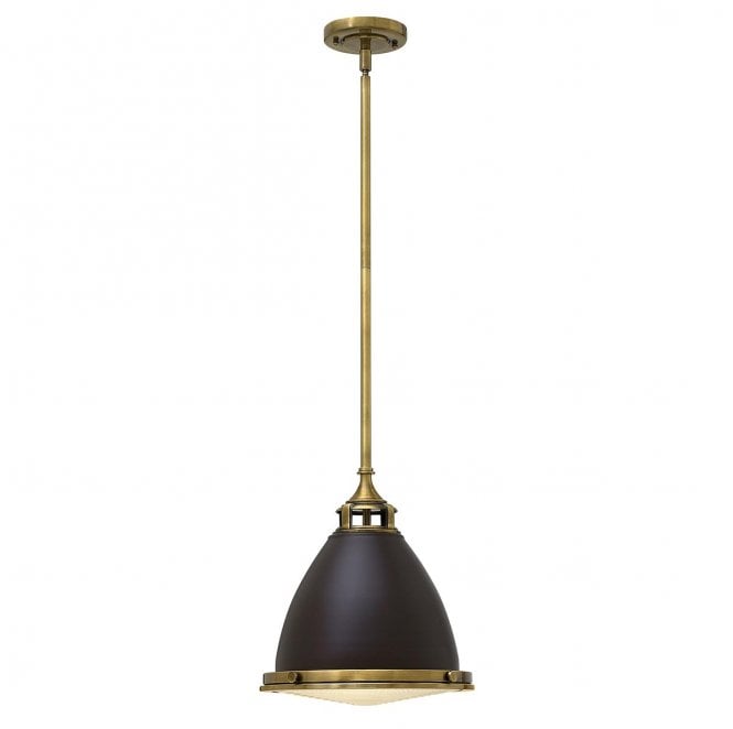Hinkley HK-AMELIA-P-M-RB Amelia 1 Light Medium Pendant in a Buckeye and Restoration Bronze Finish
