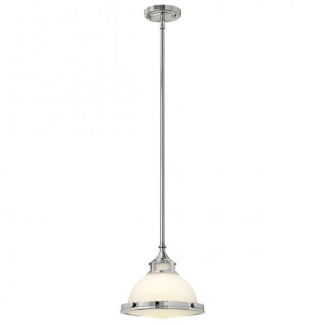 Hinkley HK-AMELIA-P-S-CM Amelia 1 Light Mini Pendant in a Chrome Finish