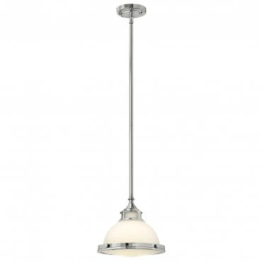 HK-AMELIA-P-S-CM Amelia 1 Light Mini Pendant in a Chrome Finish