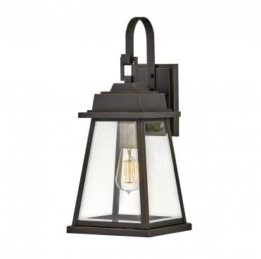 HK-BAINBRIDGE-M-OZ Bainbridge Outdoor IP44 1 Light Wall Lantern Medium in an Oil Rubbed Bronze Finish