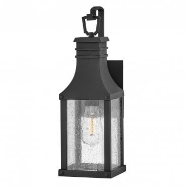 HK-BEACON-HILL-S-MB Beacon Hill Outdoor IP44 1 Light Small Wall Lantern in a Museum Black Finish