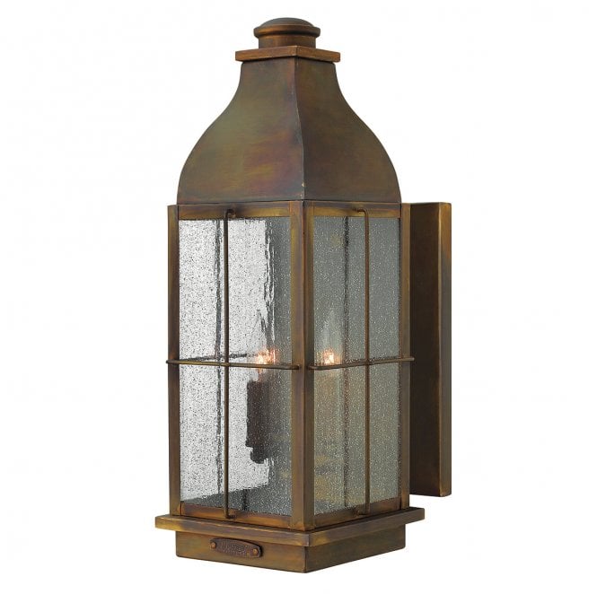 Hinkley HK-BINGHAM-L Bingham Outdoor IP44 3 Light Large Wall Lantern in a Sienna Finish