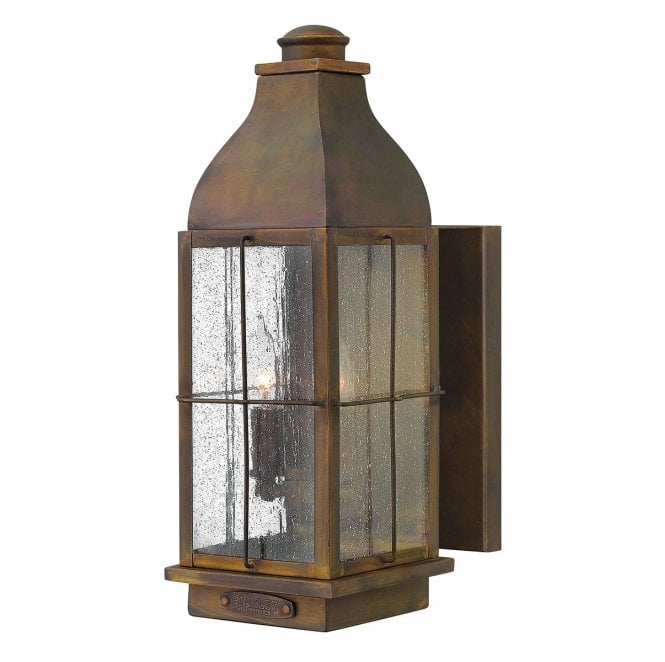 Hinkley HK-BINGHAM-M Bingham Outdoor IP44 3 Light Medium Wall Lantern in a Sienna Finish