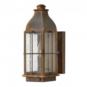 HK-BINGHAM-S Bingham Outdoor IP44 1 Light Small Wall Lantern in a Sienna Finish