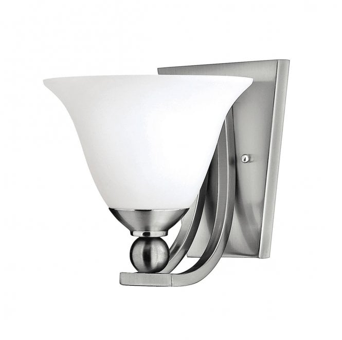 Hinkley HK-BOLLA1 Bolla 1 Light Wall Light in a Brushed Nickel Finish