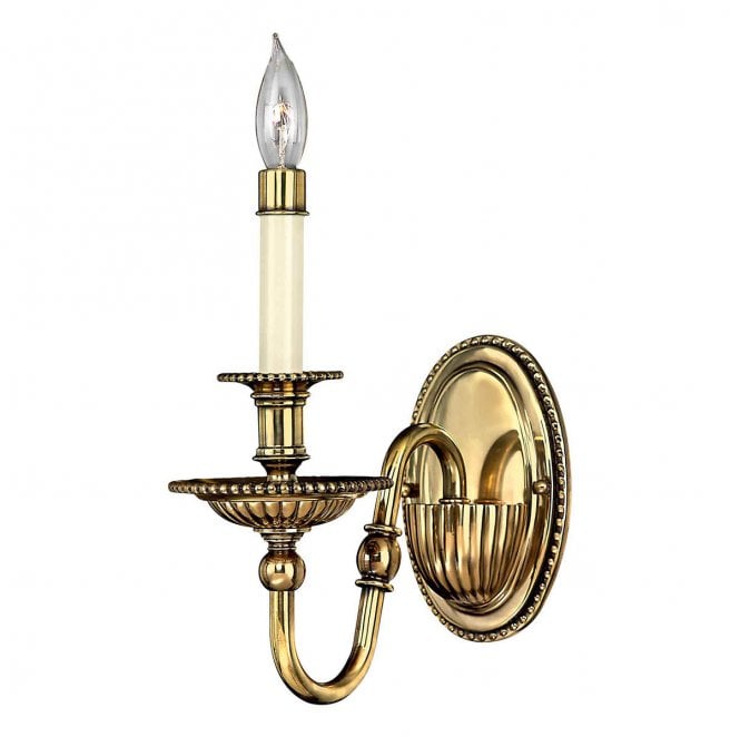 Hinkley HK-CAMBRIDGE1 Cambridge 1 Light Wall Light in a Burnished Brass Finish