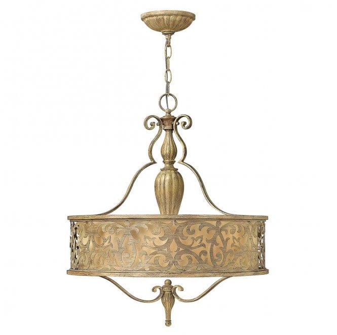 Hinkley HK-CARABEL-P-B Carabel 3 Light Pendant Chandelier in a Brushed Champagne Finish