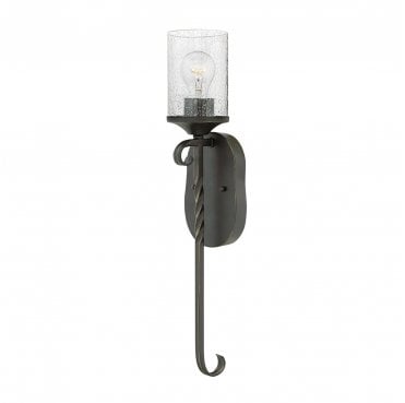 HK-CASA1 Casa 1 Light Wall Light in an Old Black Finish