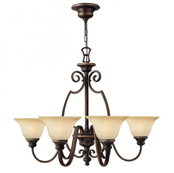 Hinkley HK-CELLO6 Cello 6 Light Chandelier in an Antique Bronze Finish