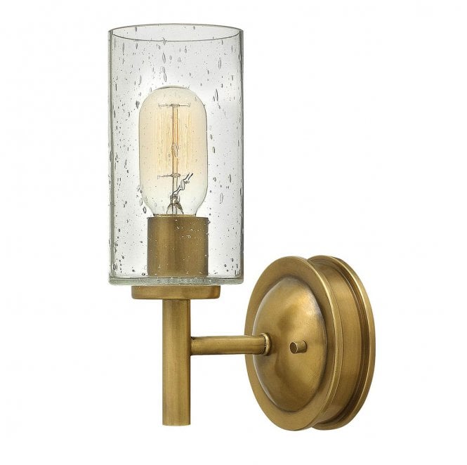 Hinkley HK-COLLIER1 Collier 1 Light Wall Light in a Heritage Brass Finish