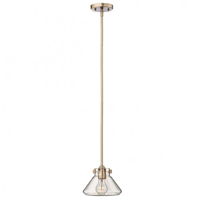 Hinkley HK-CONGRESS-P-A-BC Congress 1 Light Clear Glass Pendant in a Brushed Caramel Finish