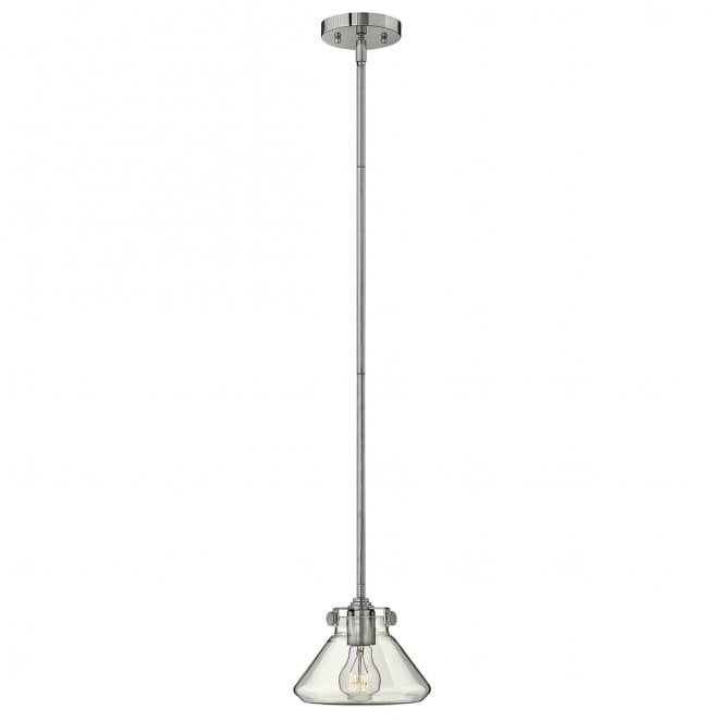 Hinkley HK-CONGRESS-P-A-CM Congress 1 Light Clear Glass Pendant in a Chrome Finish