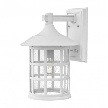 HK-FREEPORT2-L-TWH Freeport Outdoor IP44 1 Light Large Wall Lantern in a Textured White Finish