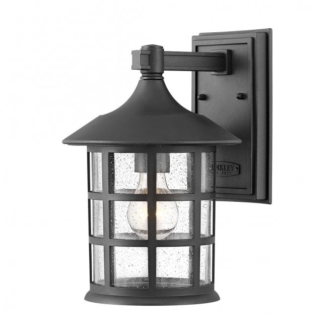 Hinkley HK-FREEPORT2-M-TBK Freeport Outdoor IP44 1 Light Medium Wall Lantern in a Textured Black Finish
