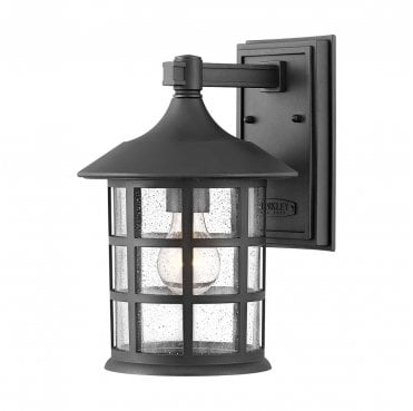 HK-FREEPORT2-M-TBK Freeport Outdoor IP44 1 Light Medium Wall Lantern in a Textured Black Finish