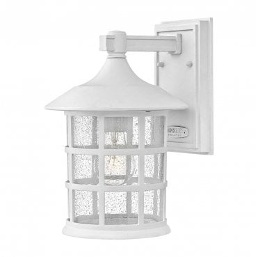 HK-FREEPORT2-M-TWH Freeport Outdoor IP44 1 Light Medium Wall Lantern in a Textured White Finish