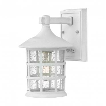 HK-FREEPORT2-S-TWH Freeport Outdoor IP44 1 Light Small Wall Lantern in a Textured White Finish